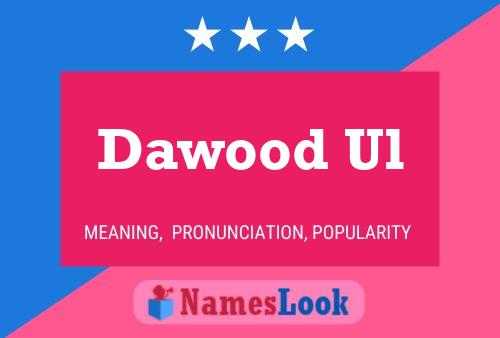 Dawood Ul 名字海报