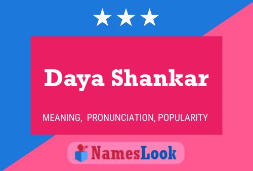 Daya Shankar 名字海报