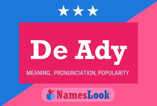 De Ady 名字海报