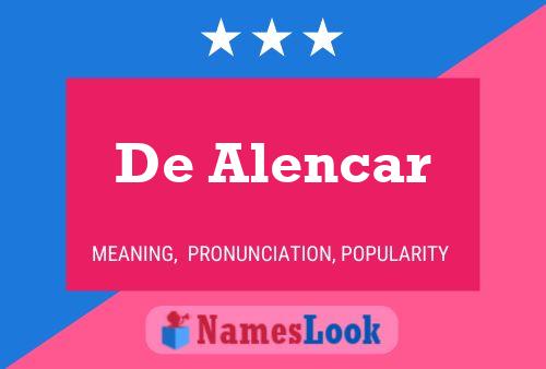 De Alencar 名字海报