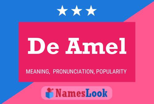 De Amel 名字海报