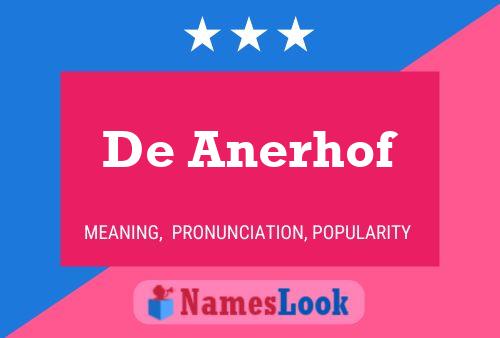 De Anerhof 名字海报