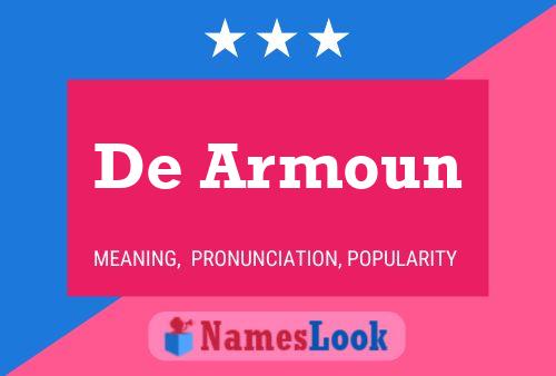 De Armoun 名字海报