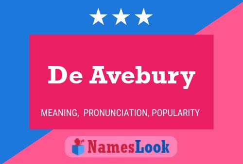 De Avebury 名字海报