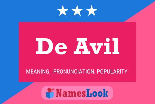 De Avil 名字海报