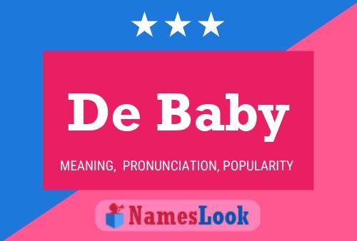 De Baby 名字海报