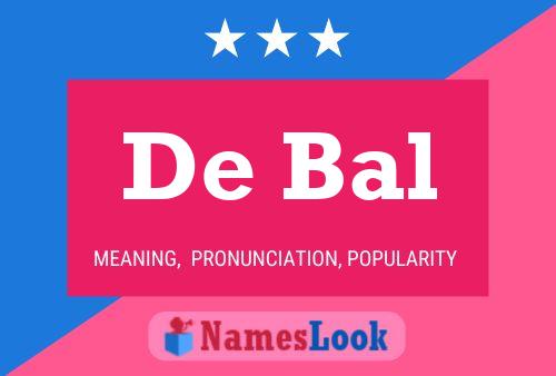 De Bal 名字海报