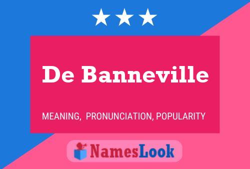 De Banneville 名字海报