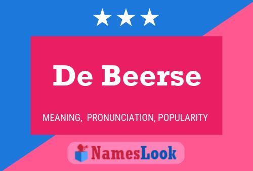 De Beerse 名字海报