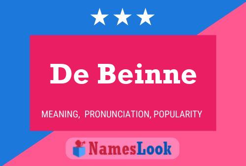 De Beinne 名字海报