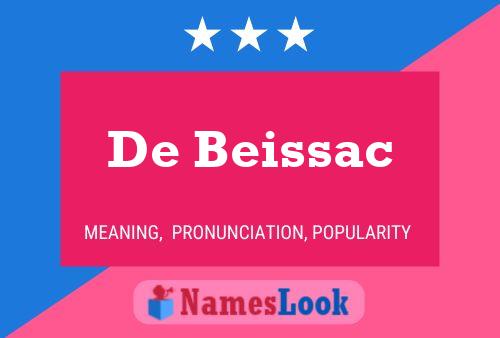 De Beissac 名字海报