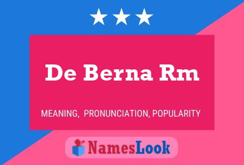 De Berna Rm 名字海报