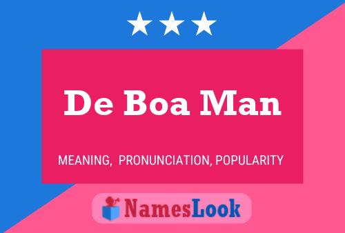 De Boa Man 名字海报