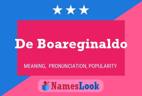 De Boareginaldo 名字海报