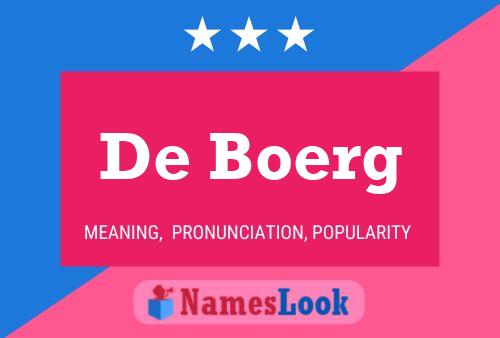 De Boerg 名字海报