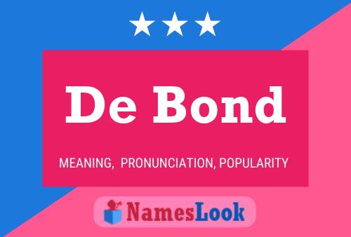 De Bond 名字海报