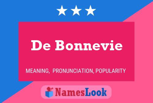 De Bonnevie 名字海报