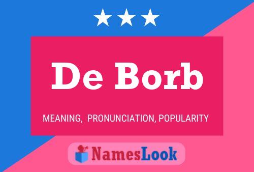 De Borb 名字海报