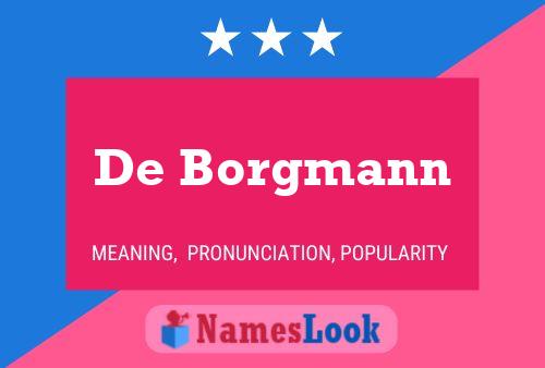 De Borgmann 名字海报