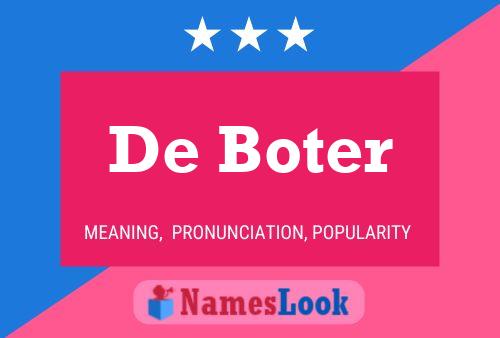 De Boter 名字海报