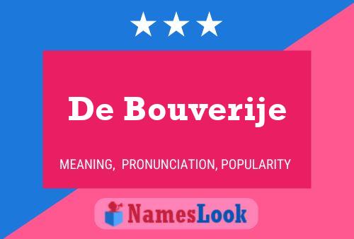 De Bouverije 名字海报