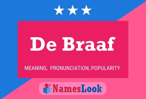 De Braaf 名字海报