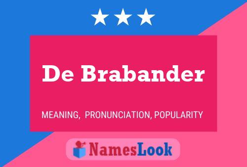 De Brabander 名字海报