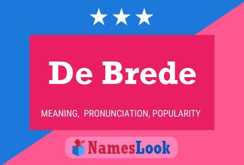 De Brede 名字海报