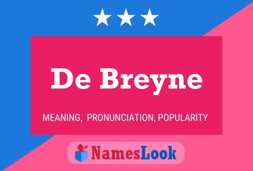 De Breyne 名字海报