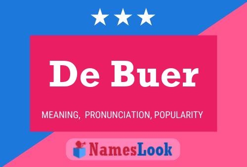 De Buer 名字海报