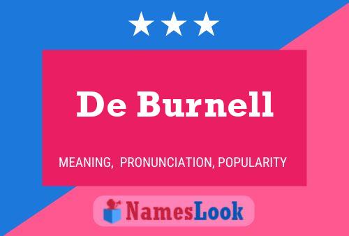 De Burnell 名字海报