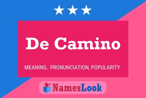 De Camino 名字海报