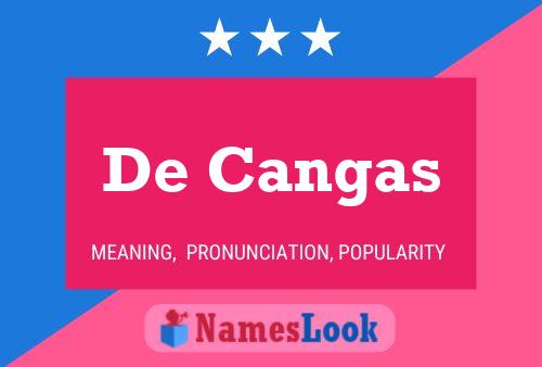 De Cangas 名字海报