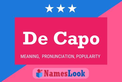 De Capo 名字海报