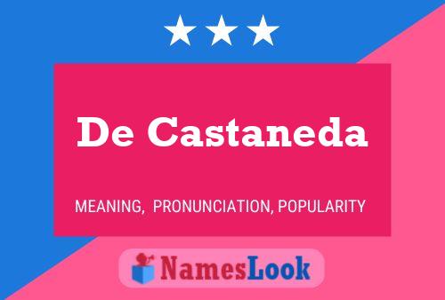 De Castaneda 名字海报