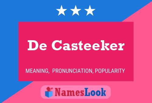 De Casteeker 名字海报