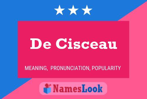 De Cisceau 名字海报