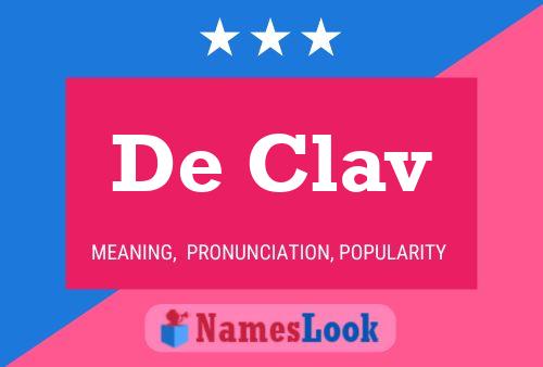 De Clav 名字海报