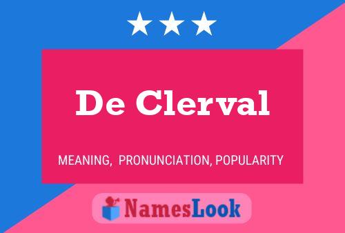 De Clerval 名字海报