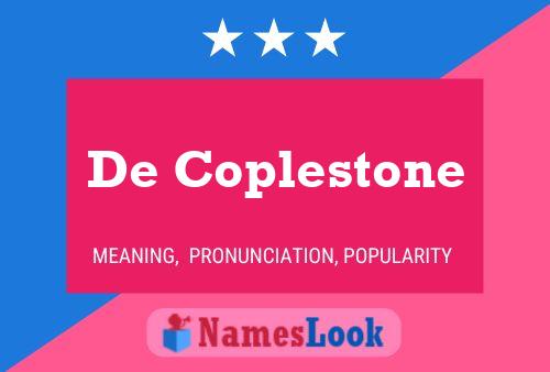 De Coplestone 名字海报