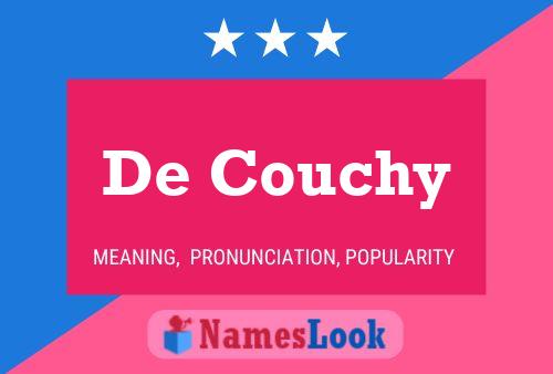 De Couchy 名字海报