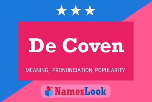 De Coven 名字海报