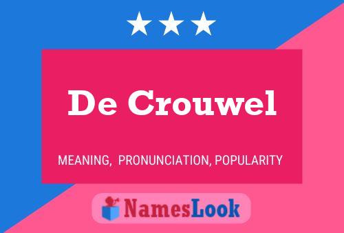 De Crouwel 名字海报