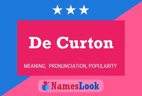 De Curton 名字海报