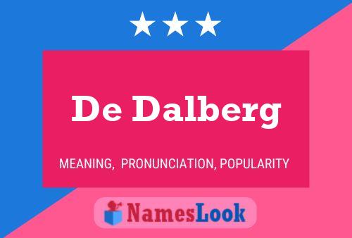 De Dalberg 名字海报