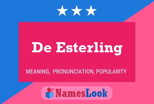 De Esterling 名字海报