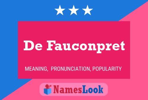 De Fauconpret 名字海报