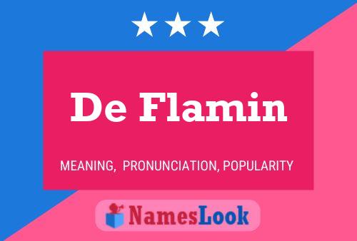 De Flamin 名字海报