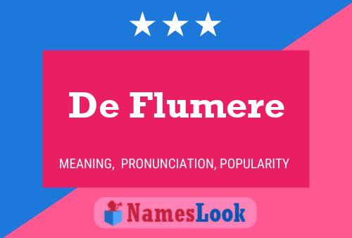 De Flumere 名字海报