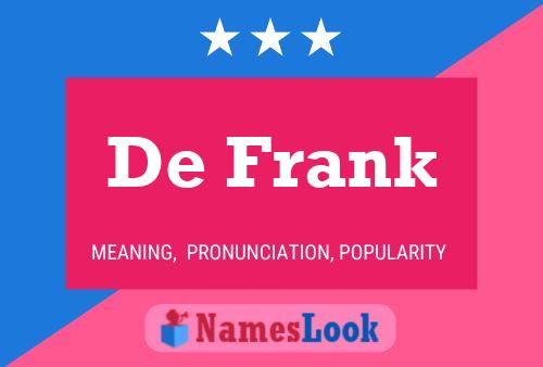 De Frank 名字海报